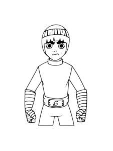 Rock Lee coloring page