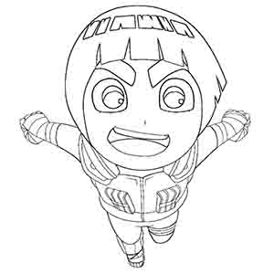 Rock Lee coloring pages