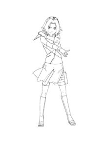 Sakura Haruno coloring page