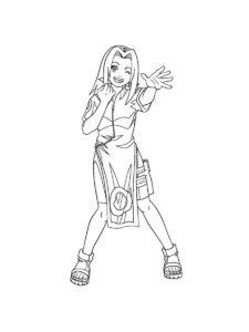 Sakura Haruno coloring page