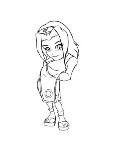 Sakura Haruno coloring page