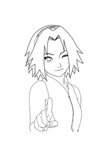 Sakura Haruno coloring page