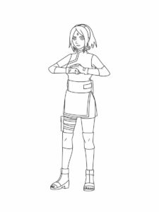 Sakura Haruno coloring page