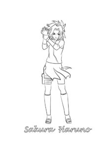 Sakura Haruno coloring page