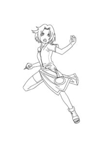 Sakura Haruno coloring page