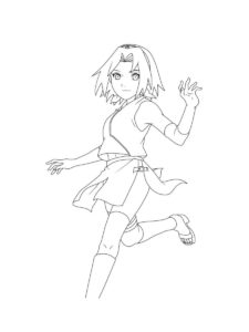 Sakura Haruno coloring page