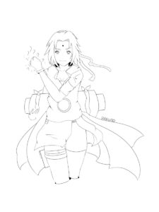 Sakura Haruno coloring page