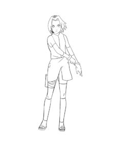 Sakura Haruno coloring page