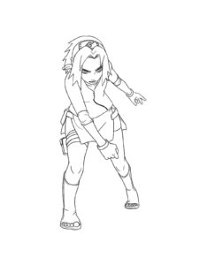 Sakura Haruno coloring page