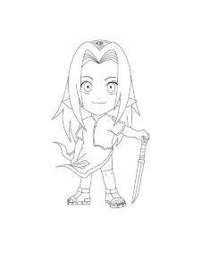 Sakura Haruno coloring page