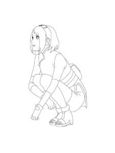 Sakura Haruno coloring page