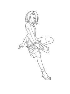 Sakura Haruno coloring page