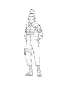 Shikamaru coloring page