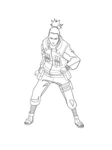 Shikamaru coloring page