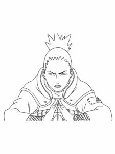 Shikamaru coloring page