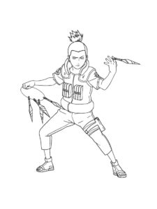 Shikamaru coloring page