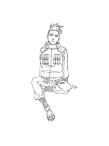 Shikamaru coloring page