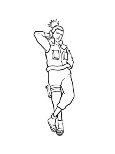 Shikamaru coloring page