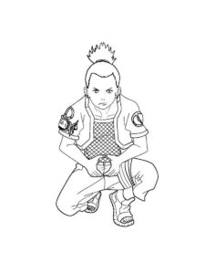 Shikamaru coloring page