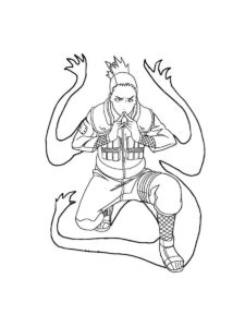 Shikamaru coloring page