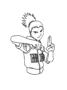 Shikamaru coloring page