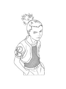 Shikamaru coloring page