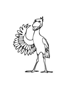 Shoebill coloring page