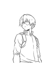 Shoto Todoroki coloring page