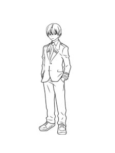 Shoto Todoroki coloring page