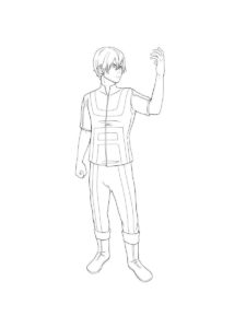 Shoto Todoroki coloring page