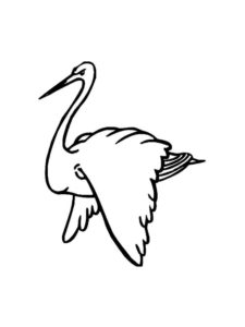 Stork coloring page