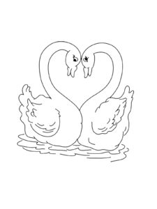 Swan coloring page