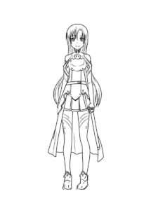 Sword Art Online coloring page