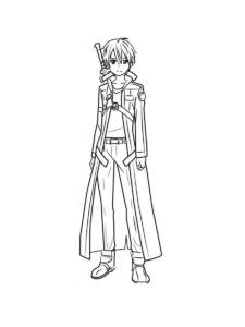 Sword Art Online coloring page