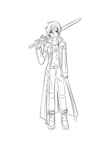 Sword Art Online coloring page