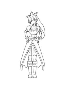 Sword Art Online coloring page