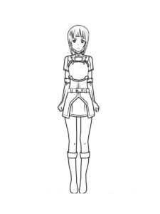 Sword Art Online coloring page