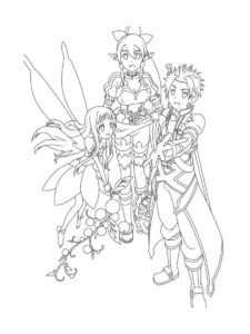 Sword Art Online coloring page