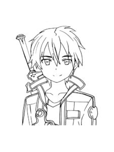 Sword Art Online coloring page