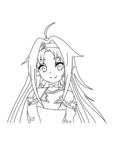 Sword Art Online coloring page