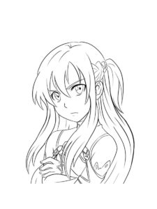 Sword Art Online coloring page