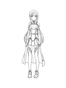 Sword Art Online coloring page