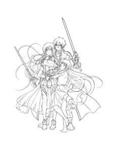 Sword Art Online coloring page