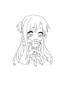 Sword Art Online coloring page