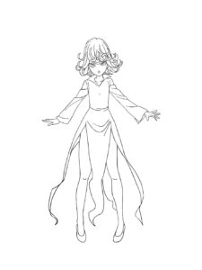 Tatsumaki coloring page