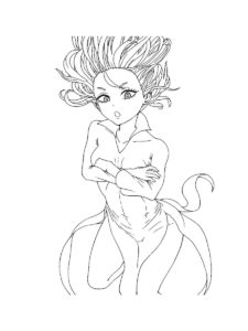 Tatsumaki coloring page