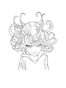 Tatsumaki coloring page