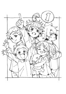 The Promised Neverland coloring page