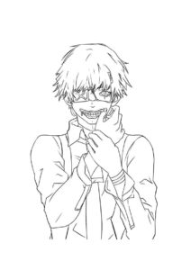 Tokyo Ghoul coloring page