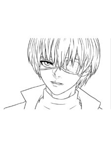 Tokyo Ghoul coloring page